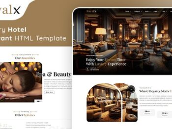 The Royalx - Luxury Hotel & Restaurant HTML Template