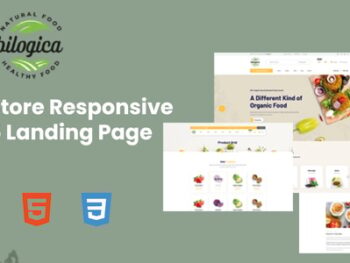 Bilogica - Food Store Responsive HTML5 Landing Page