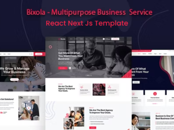 Bixola - Multipurpose Business Service React Next Js Template