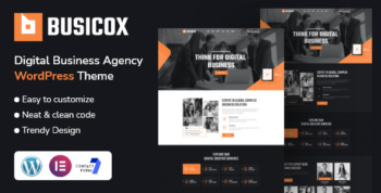 Busicox - Digital Agency WordPress Theme