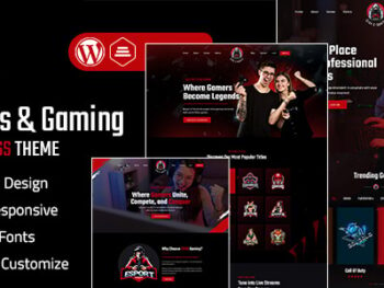 CROX Esports & Gaming WordPress Theme