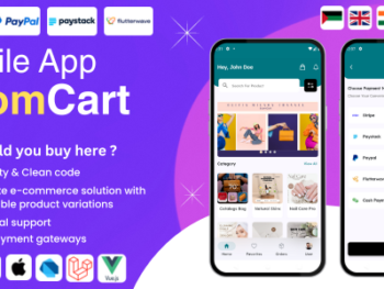 EcomCart - Flutter Modern eCommerce App Built with Laravel & Vue.js - Flutter Online Stores