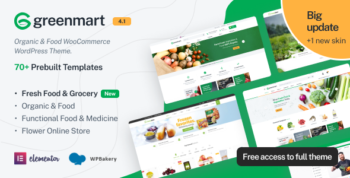 GreenMart - Organic & Food WooCommerce WordPress Theme v4.1.17