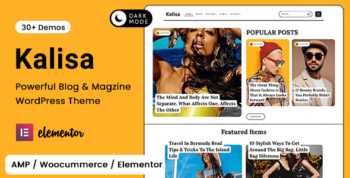 Kalisa v1.9 - Blog & Magazine WordPress Theme