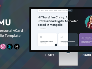 Nemu - NextJS Personal vCardPortfolio Template