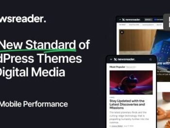 Newsreader v1.0.10 - Revolutionary WordPress Theme for Digital Media