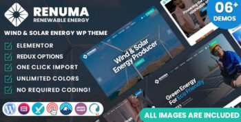 Renuma v1.2 - Wind & Solar Energy WordPress Theme