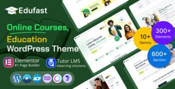 Edufast - Education & Online Course WordPress Theme