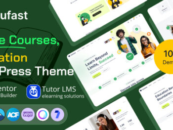 Edufast - Education & Online Course WordPress Theme