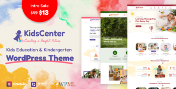 KidsCenter - Kindergarten and Kid Care Education WordPress Theme