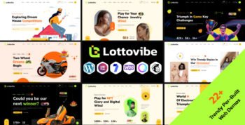 Lottovibe - Online Lotto & Lottery Giveaways WordPress Theme