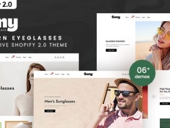 Suny - Modern EyeGlasses Responsive Shopify 2.0 Theme