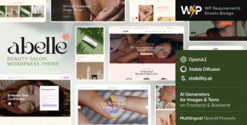 Abelle v1.17.0 - Beauty Salon Elementor WordPress Theme