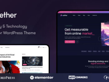 Aether - AI Agency & Technology WordPress Theme