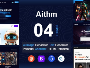 Aithm - AI Agency & Futuristic Startup HTML Template