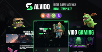 Alvido - Indie Game Agency HTML Template