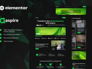 Aspire - SEO & Digital Marketing Elementor Template Kit