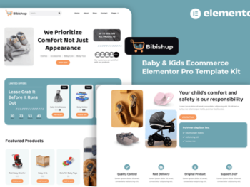 Bibishup - Baby & Kids Ecommerce Elementor Pro Template KitBibishup - Baby & Kids Ecommerce Elementor Pro Template Kit