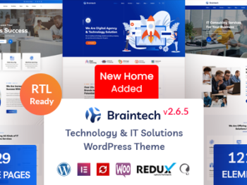 Braintech v2.6.5 - Technology & IT Solutions WordPress Theme