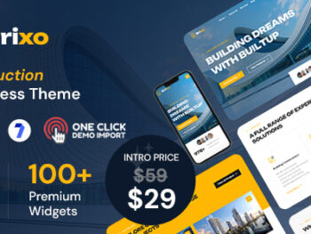 Brixo - Construction WordPress Theme