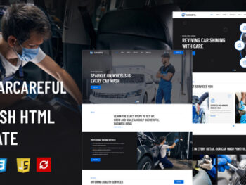 Carcareful - Car Wash HTML Template