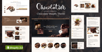 Chocolatier chocolate Shop Shopify Theme