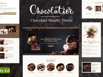 Chocolatier chocolate Shop Shopify Theme