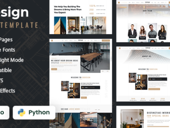 CoDesign - Architect & Interior Design Python Django Template