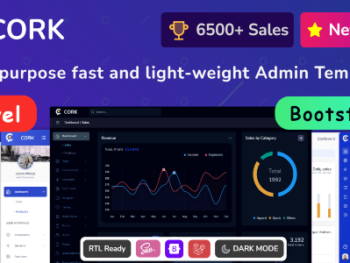 Cork - Bootstrap 5 Admin & Laravel Dashboard Template