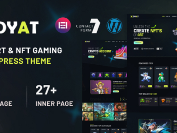 DYAT - eSports and Gaming NFT WordPress Theme