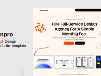 Designpro - Productized Design Agency website template