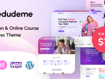 Edudeme - Education & Online Course WordPress Theme