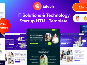 Eitech - IT Solutions & Technology Startup HTML Template