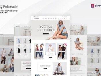 Fashionable - Fashion Shop Elementor Template Kit