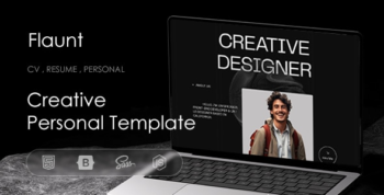 Flaunt - Personal Portfolio & Resume HTML Template