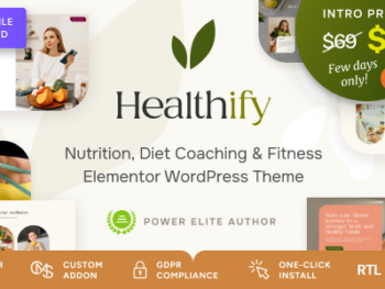 Healthify – Weight Loss Recipes, Fitness & Health Coaching WordPress Theme