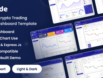 Jiade - Node Js Crypto Trading Admin Dashboard Template