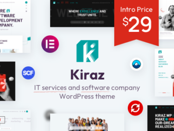 Kiraz – IT services and software WordPress theme