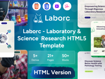 Laborc – Laboratory & Science Research HTML Template