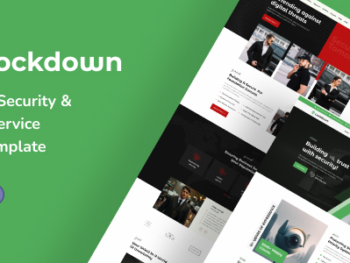 Lockdown - Private Security & CCTV Service PHP Template