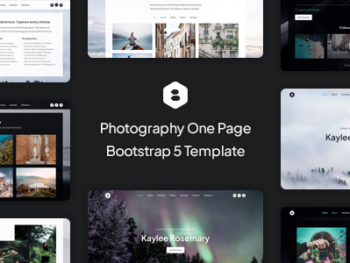 Locus - Photography One Page Bootstrap 5 Template