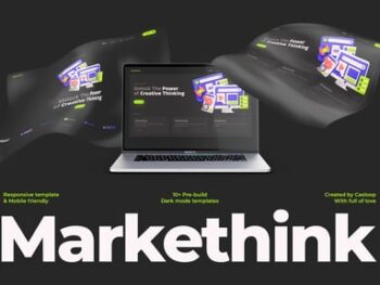 Markethink - Dark Mode Digital Marketing Agency Elementor Template Kit