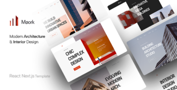 Moork - React Architecture & Interior Design NextJS Template