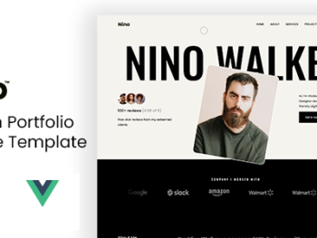 Nino - Modern Portfolio Nuxt JS Template