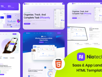 Niotech - Saas & App Landing Page Template