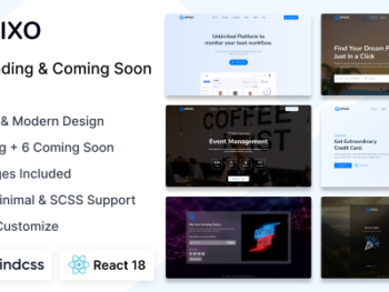 Opixo - React Landing & Coming Soon Template