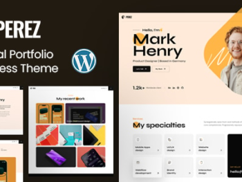 Perez - Personal Portfolio WordPress Theme