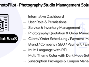 PhotoPilot SaaS - Photography Studio Management Solution