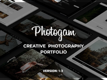 Photogam - Creative Photography Portfolio Template