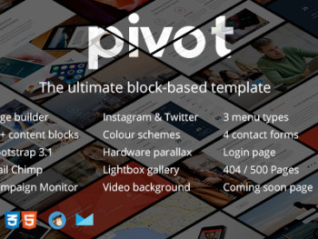 Pivot Multi-Purpose HTML with Page Builder